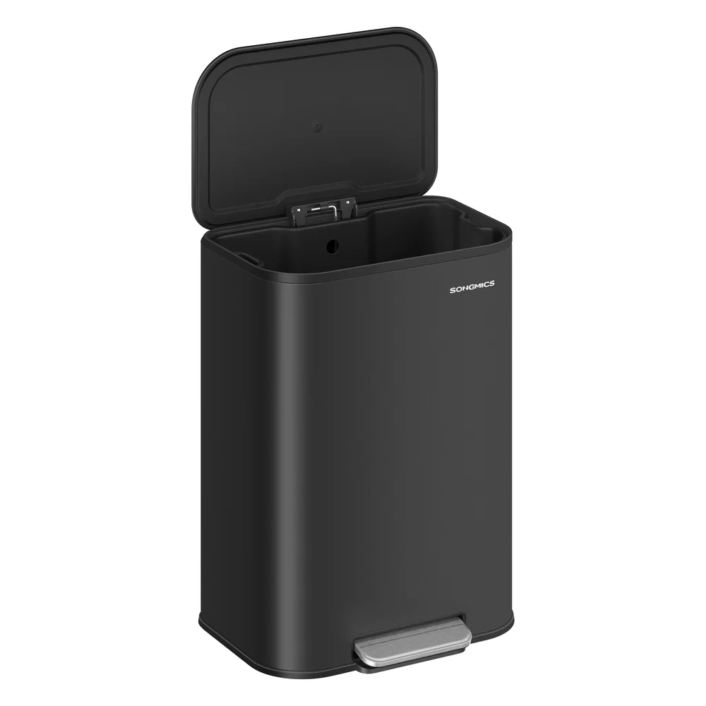 Efficient SONGMICS 13-Gallon 50 L Trash Can Can with Lid Recyclable
