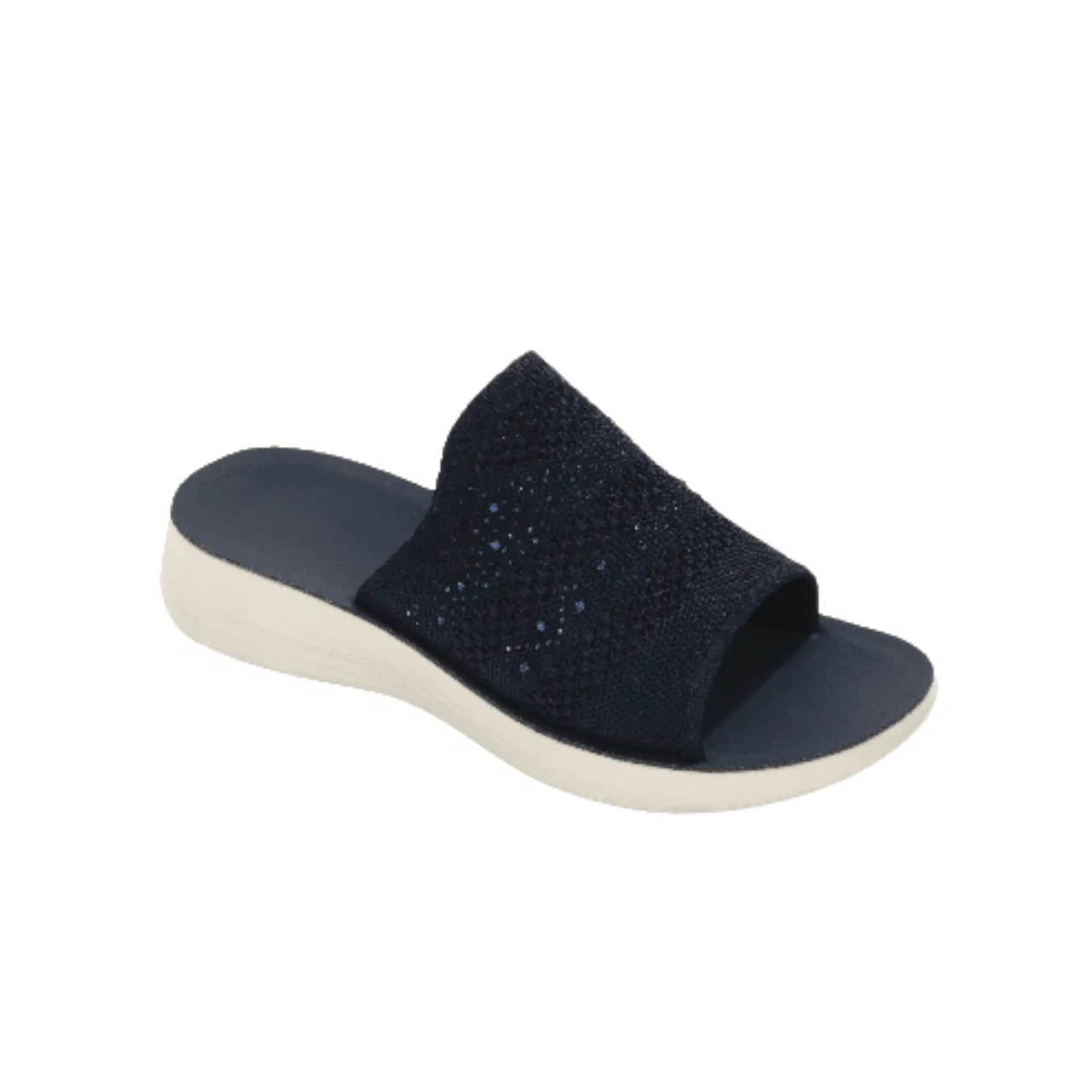 Classic Glitter Knit Slide Sandals Breathable