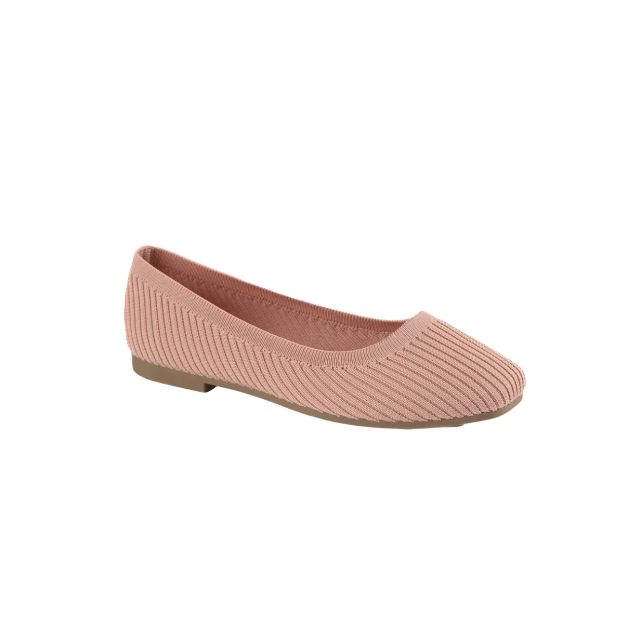 First-Class Ribbed Knit Ballet Flats Trendy