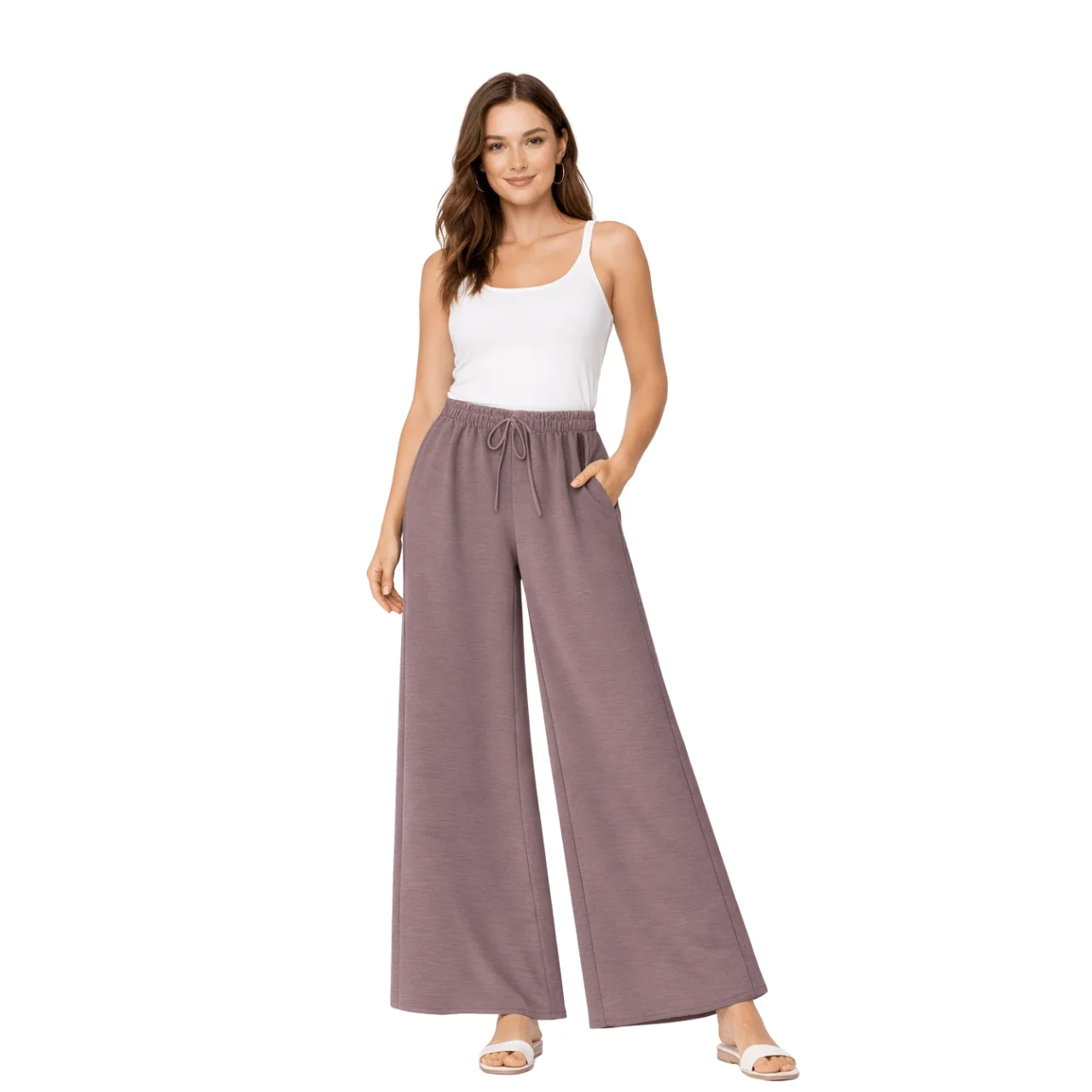 Environmentally Friendly Soft Touch Wide-Leg Lounge Pants Luxury