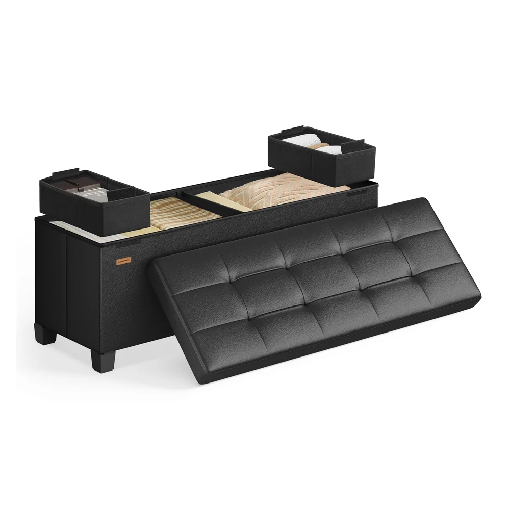 Top-Quality SONGMICS Storage Ottoman with Legs 30 Gal. 112 L Sustainable