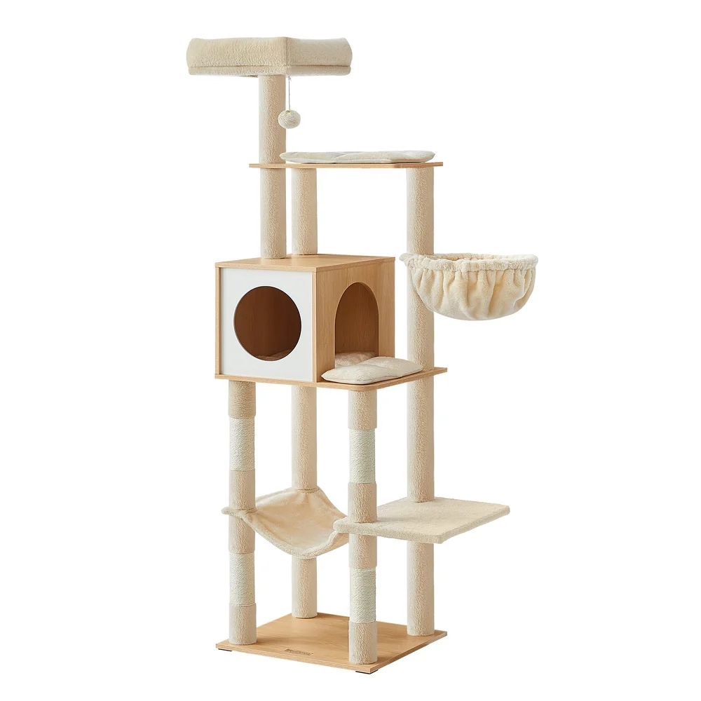 Certified Feandrea 65-Inch Tall Cat Tree Consistent