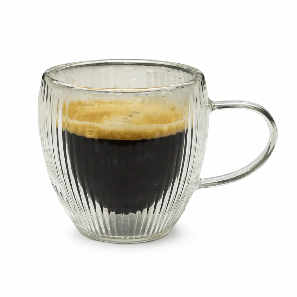 Soft NUVO Set of 2 Double-Walled Ribbed Coffee Cups User-Friendly