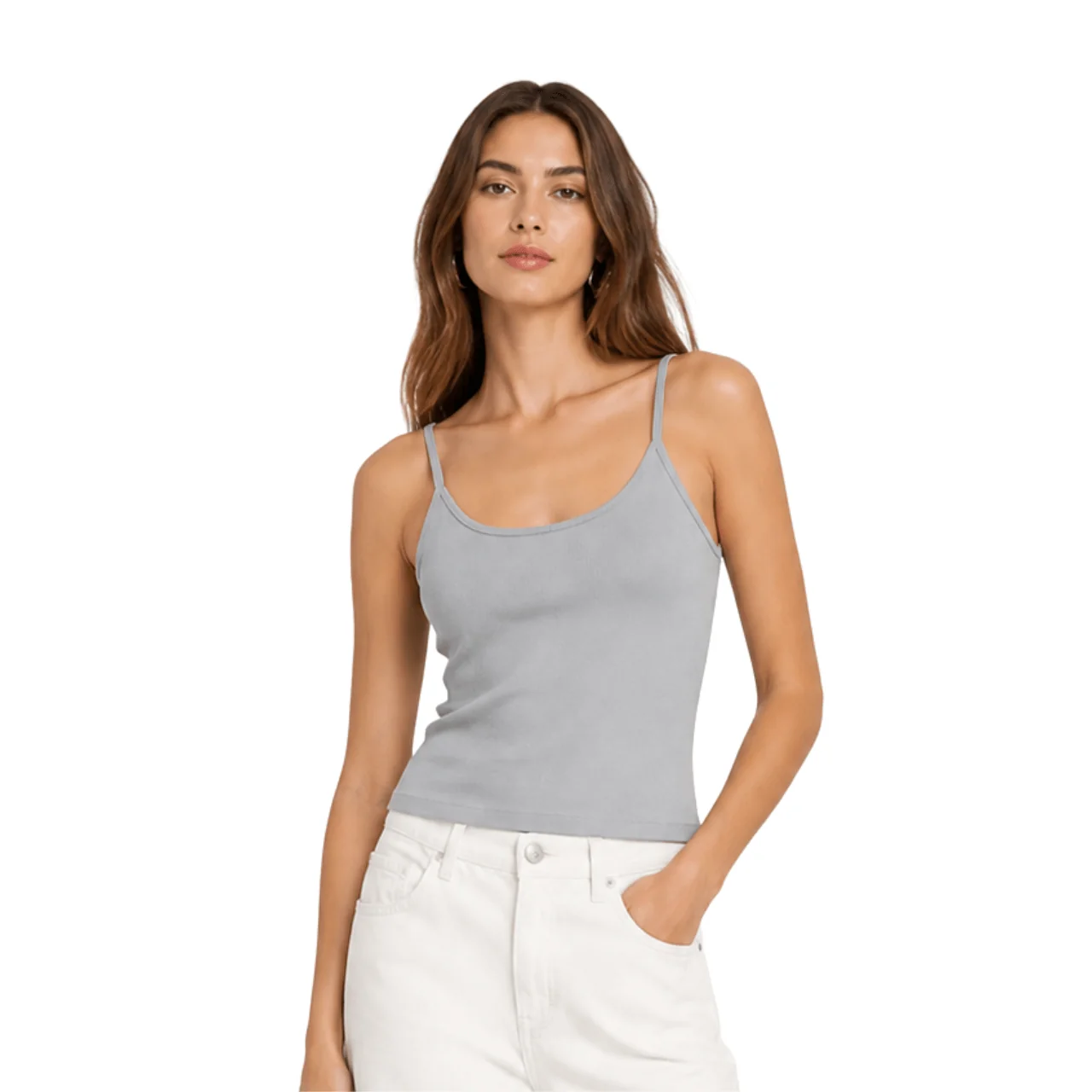 Sophisticated Essential Ribbed Camisole Tank Flexible