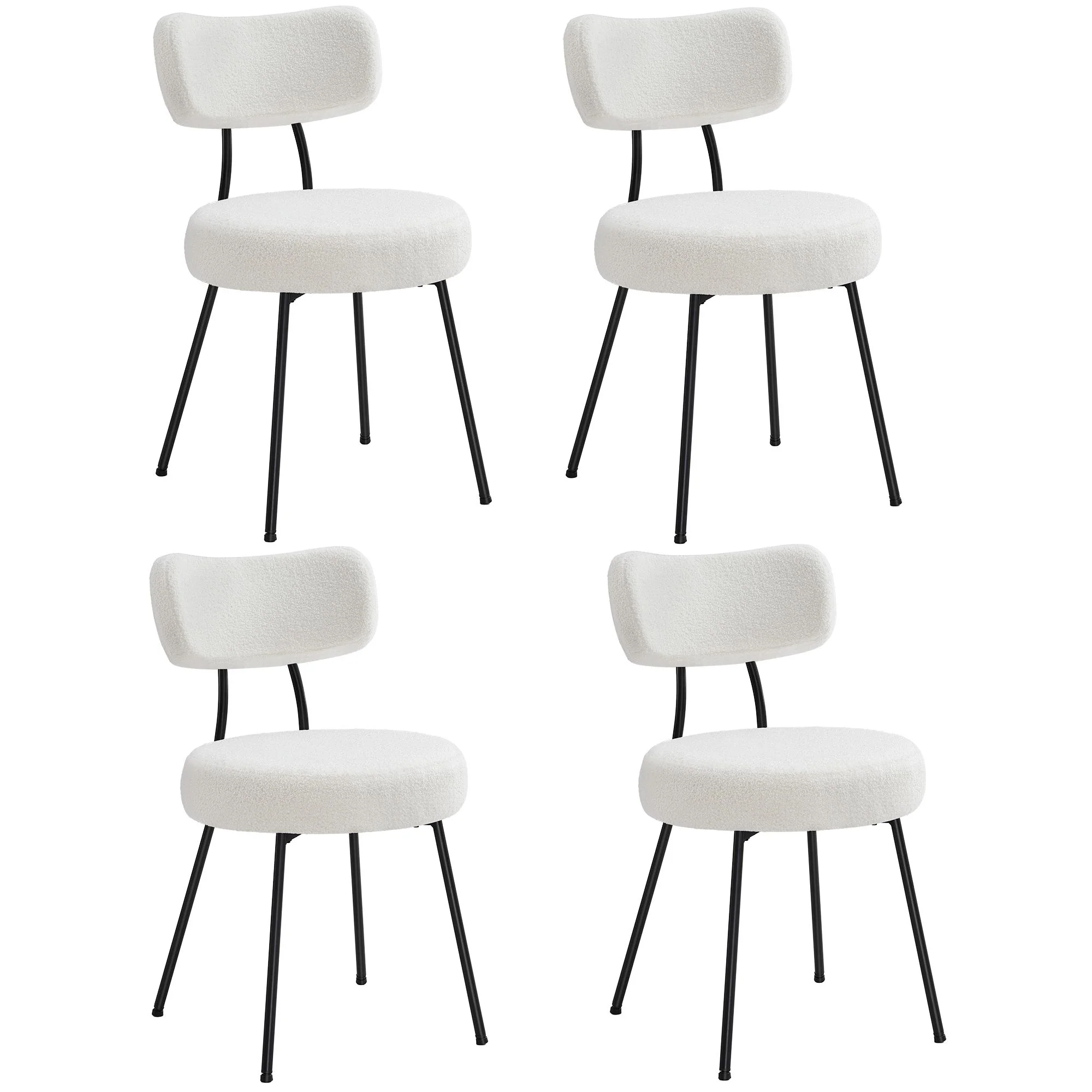 Crafted VASAGLE Dining Chairs Set of 4 Modern Upholstered Dining Room Chairs Exclusive