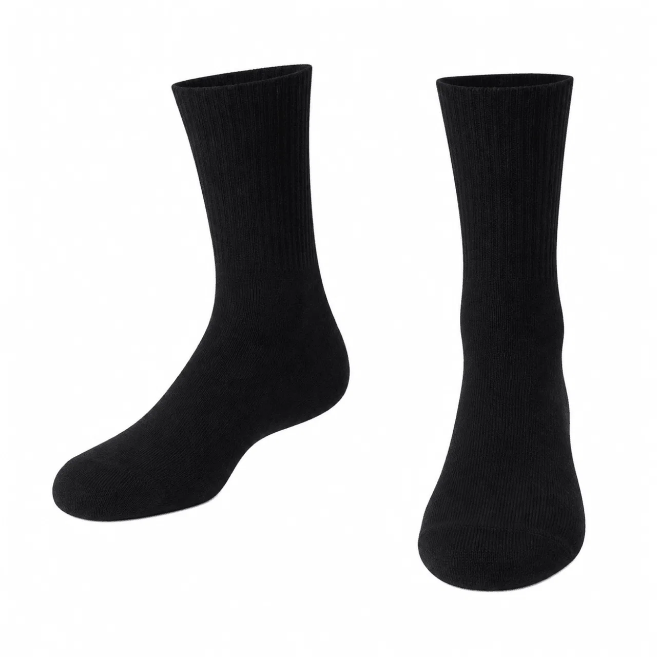 Clean Essential Ribbed Crew Socks Exceptional