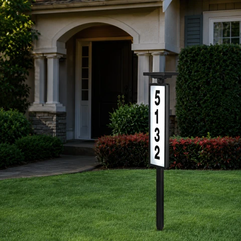 Effective Solar LED Address Light Post Sustainable