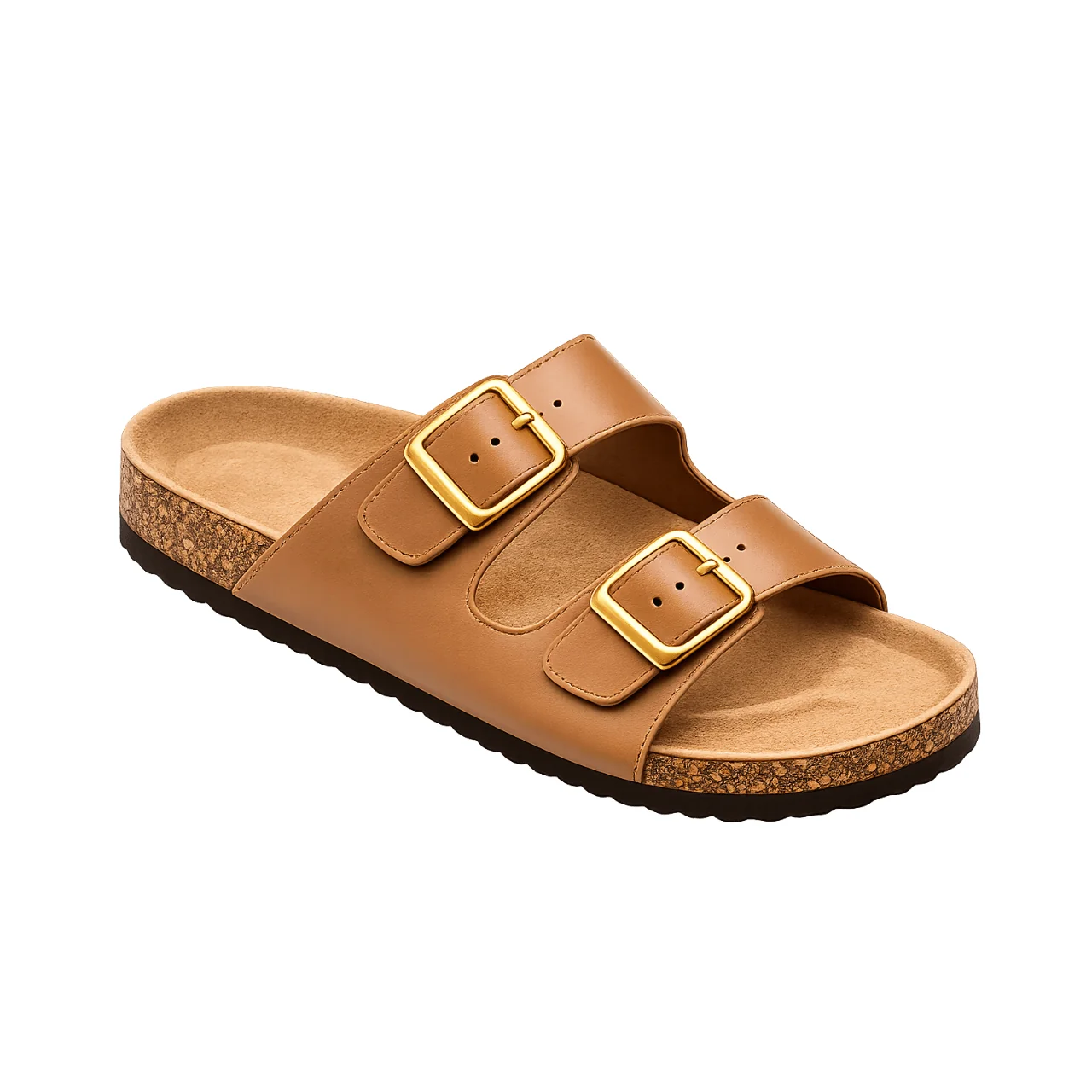 Reliable Men s Double Buckle Comfort Sandals Expertly Made