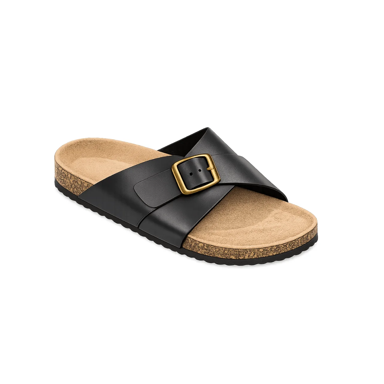 Enhanced Men s Cross Strap Buckle Sandals Exclusive