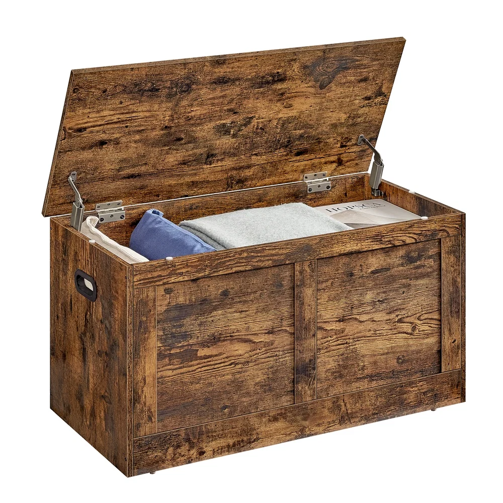 Selected VASAGLE Storage Trunk with 2 Safety Hinges Traditional