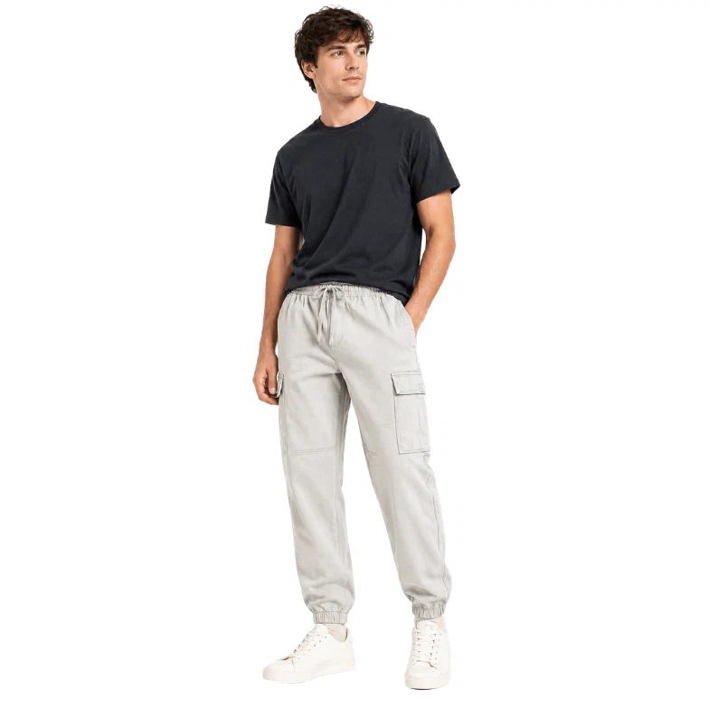 Modern Men's Elastic Hem Cargo Pants Casual