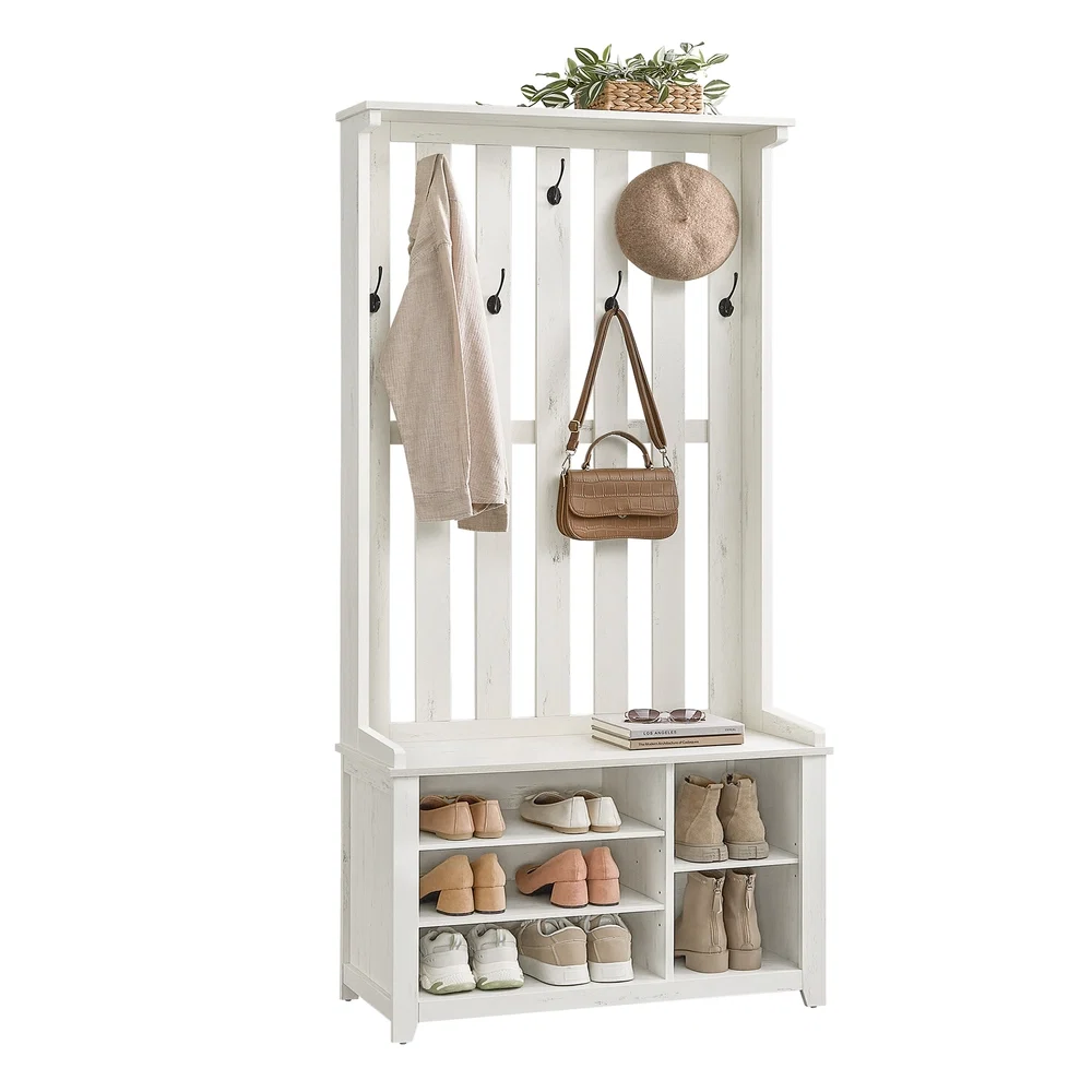 Fine Crafted VASAGLE Helan Collection - Hall Tree with Bench and Shoe Storage Dependable