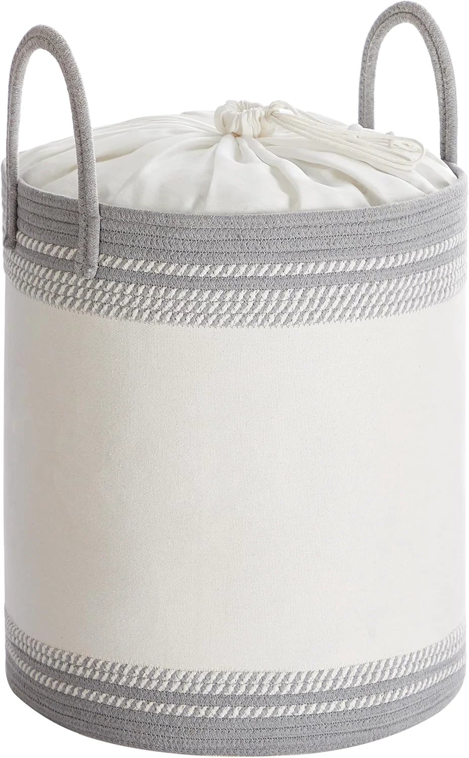 Reusable SONGMICS Cotton rope laundry basket with handles Quality