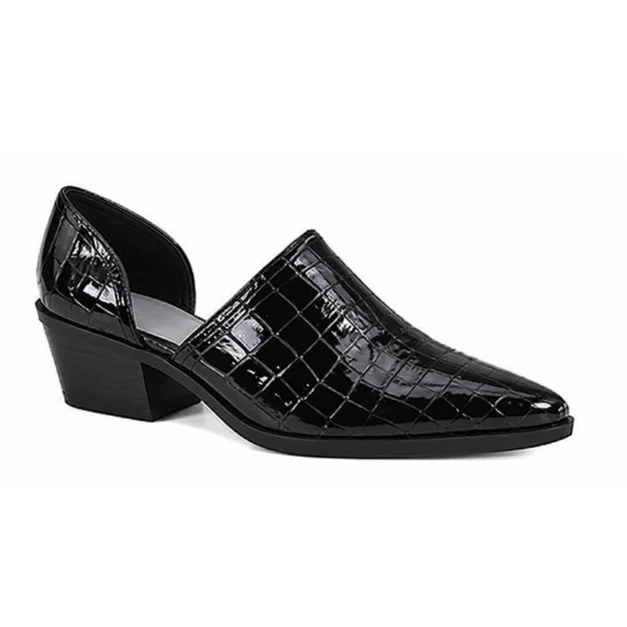 Original Design Women's Croc-Embossed Slingback Loafers Genuine