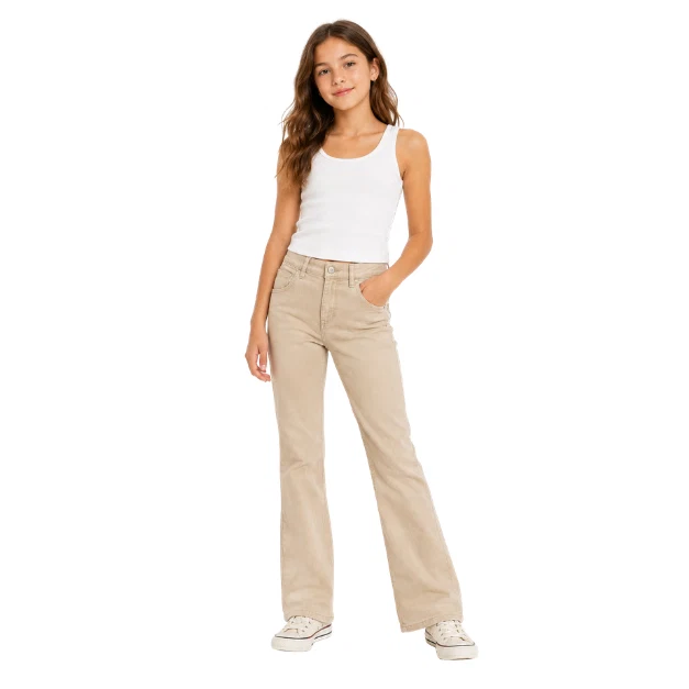 Long-Lasting Girls' Straight Leg Twill Pants Authentic