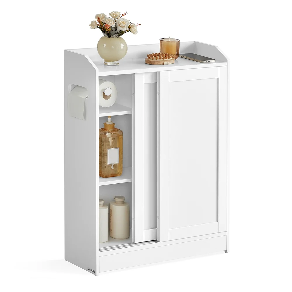 Natural VASAGLE Slim Bathroom Storage Cabinet Functional