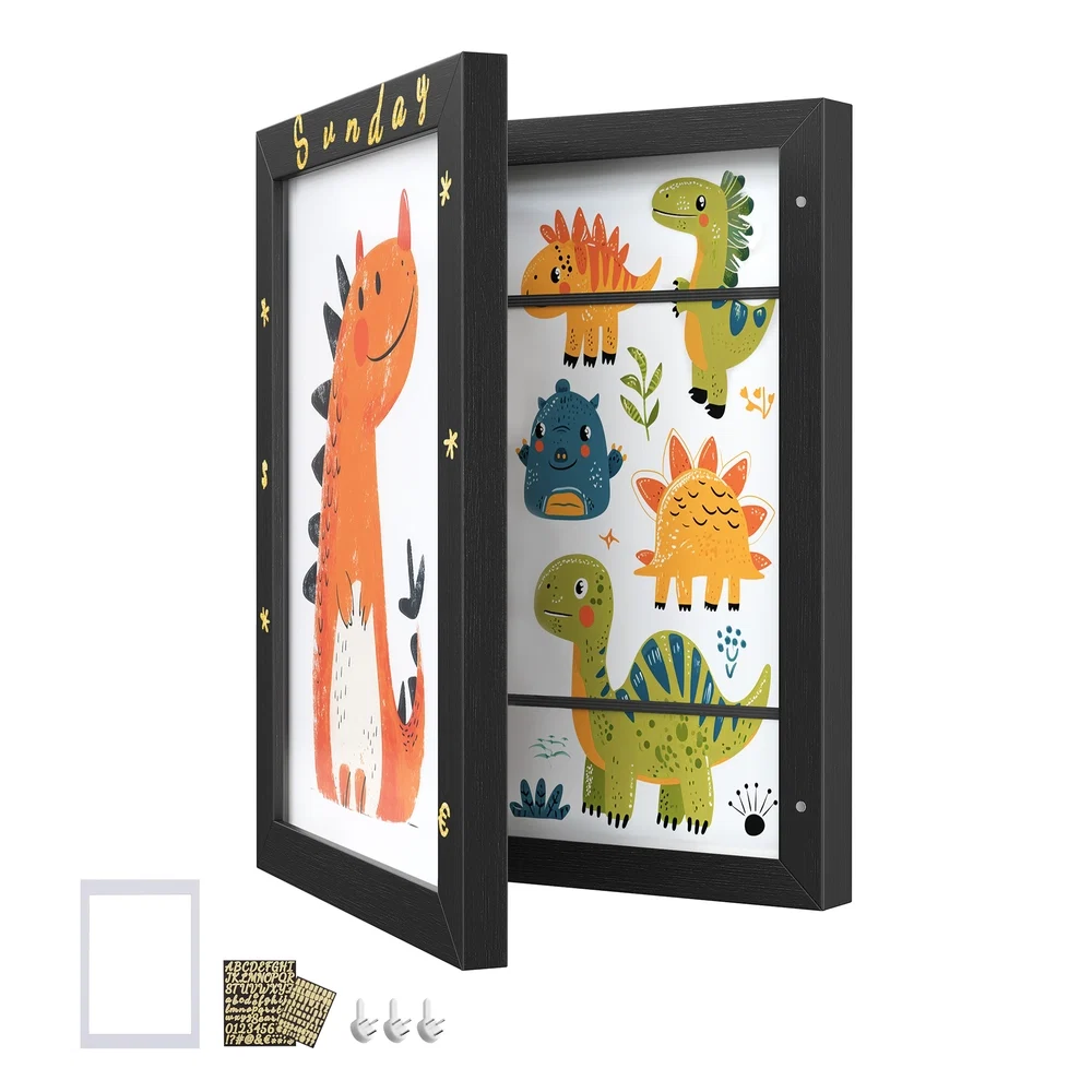 Unique SONGMICS SONGMICS Kids Artwork Frame Changeable A4 8.5x11 Art Picture Frame Display for Room Decor Practical