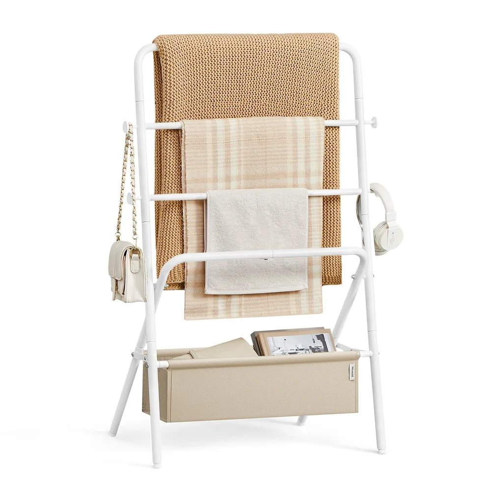 Effective VASAGLE Foldable Blanket Holder Professional