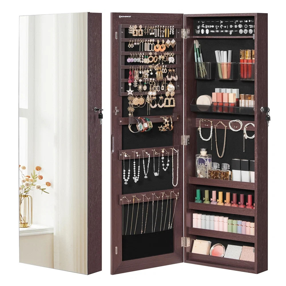 Reliable SONGMICS Hanging Jewelry Cabinet Armoire High-Quality