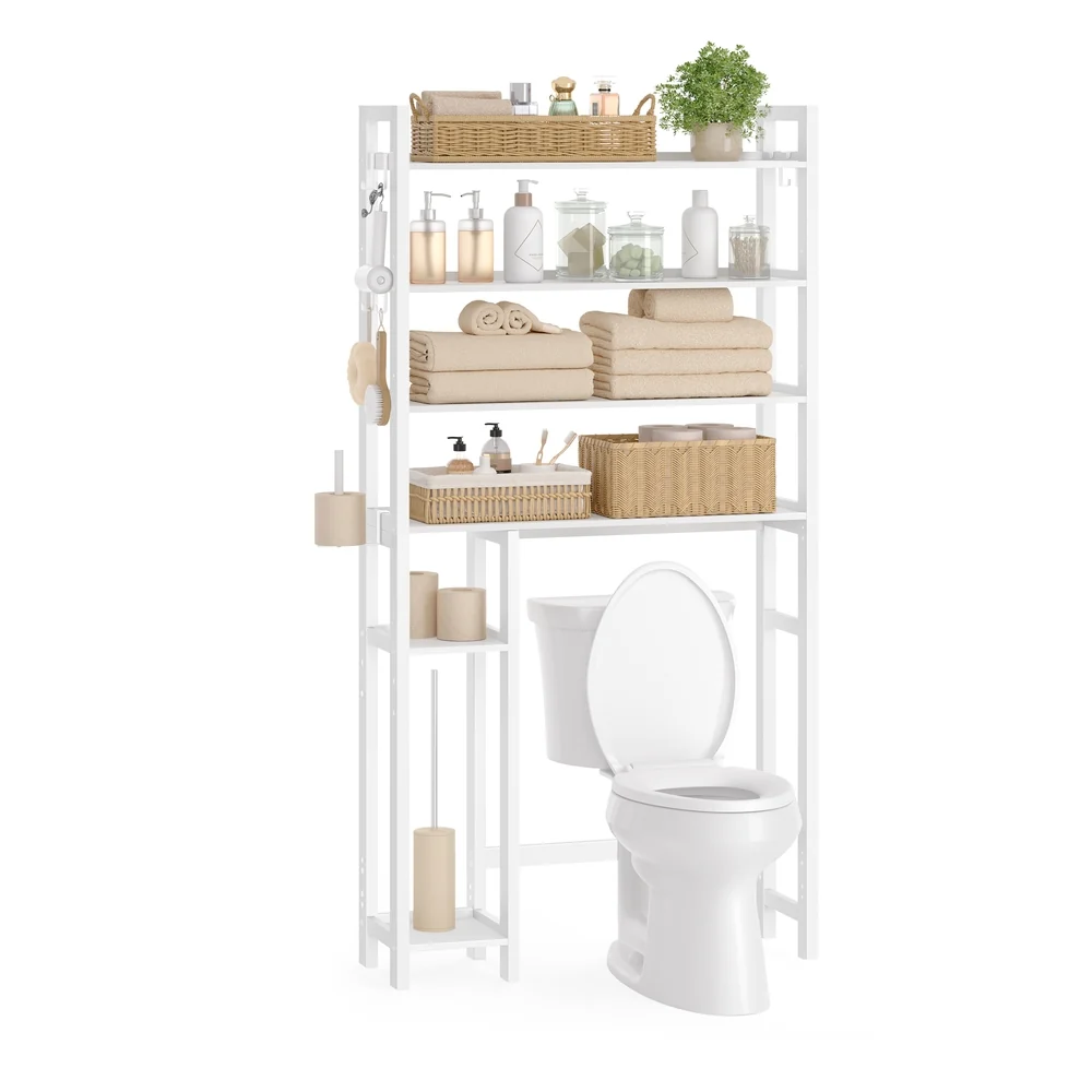 Versatile SONGMICS Over the Toilet Storage Shelf with Toilet Paper Holder Organic