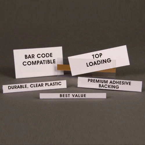Smart Open-Edge Top-Loader Label Holders - 50pk High-Performance