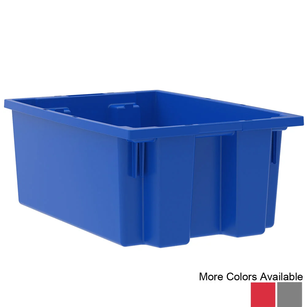 Convenient Akro Nest and Stack Totes 6 Pack - 19-1 2 quot d x 13-1 2 quot w x 8 quot h Contemporary
