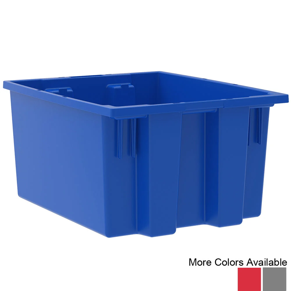 Excellent Akro Nest and Stack Totes 6 Pack - 19-1 2 quot d x 15-1 2 quot w x 10 quot h Elegant