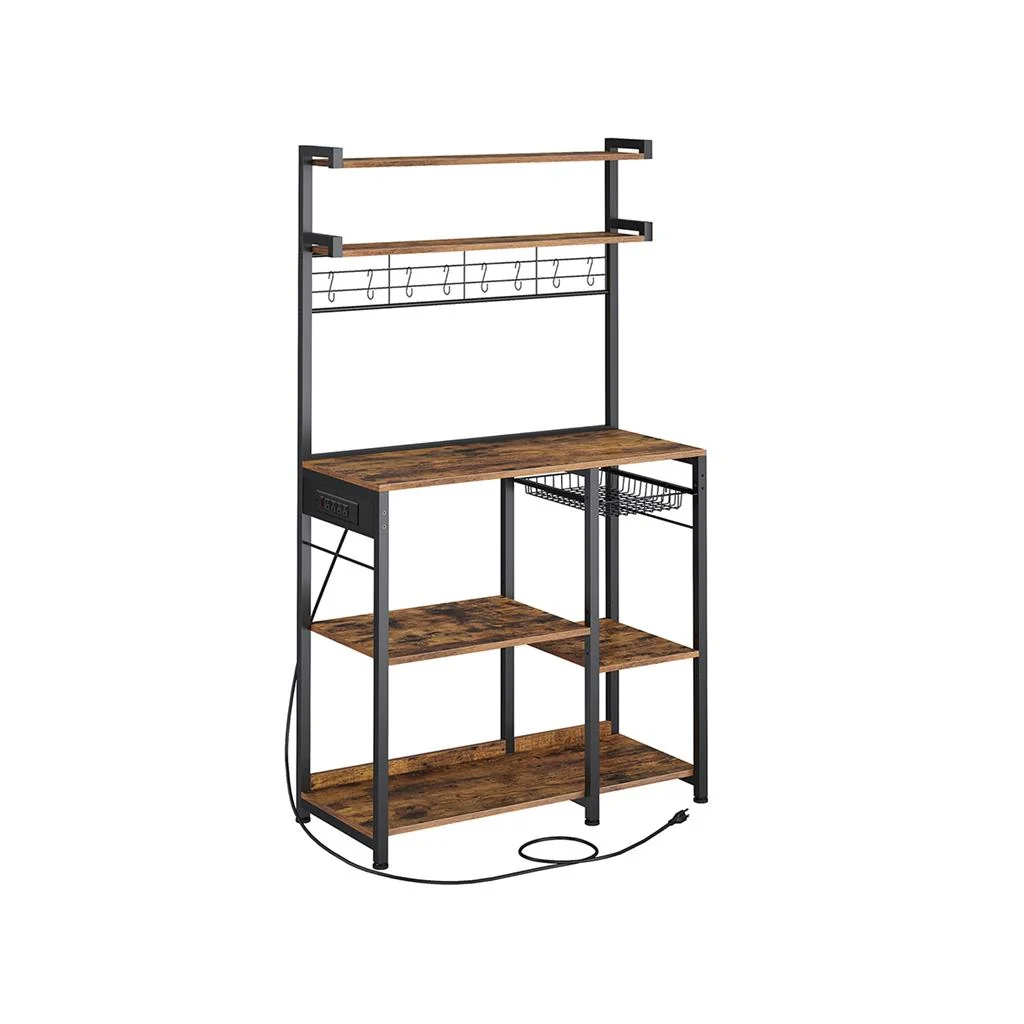 Selected VASAGLE Bakers Rack with 4 AC Outlets Consistent