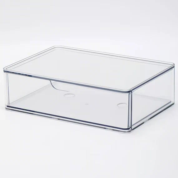 Efficient CLEAR COSMETIC ORGANIZER WITH DRAWERS L IW Smooth