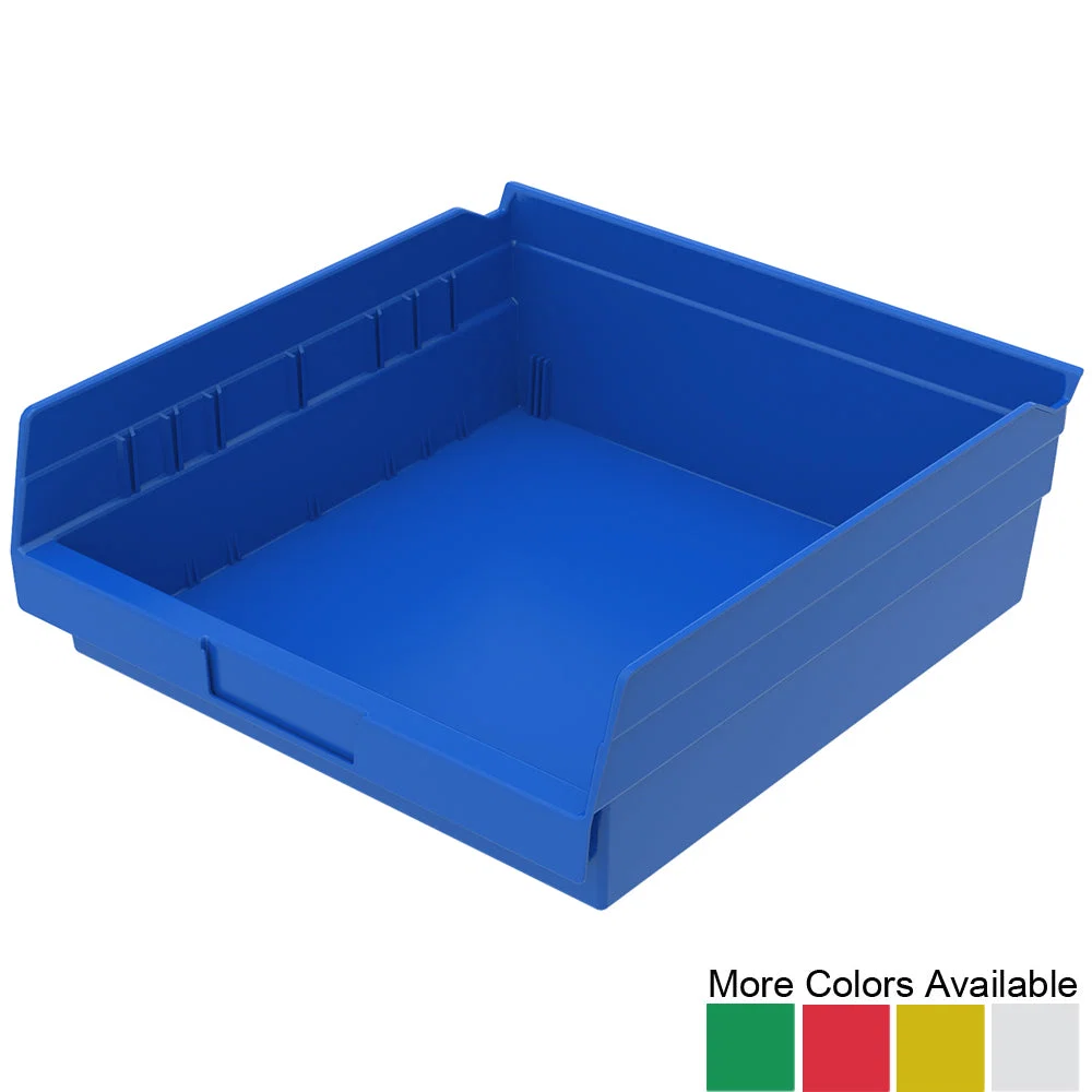 Functional 11-5 8 quot d x 11-1 8 quot w x 4 quot h Nesting Shelf Bins - 12 Pack Fast