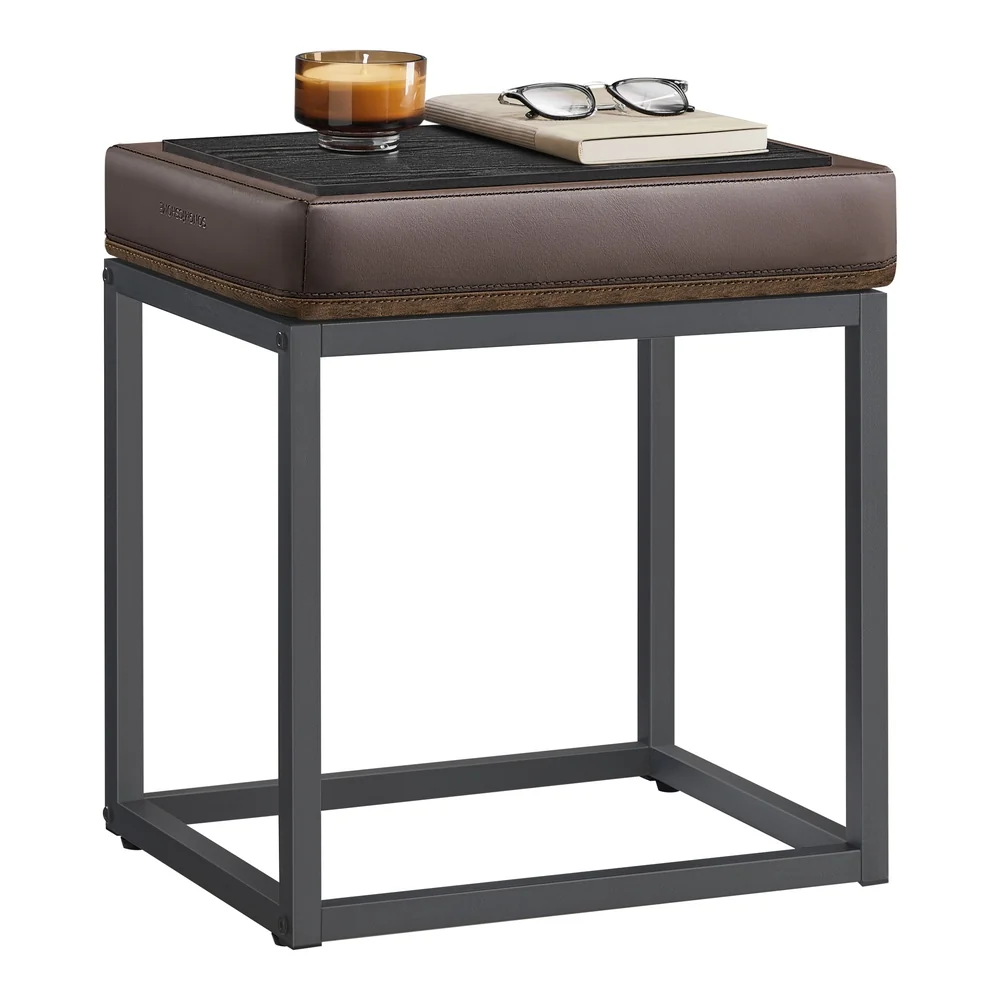 Healthy SONGMICS HOME LUIZ Collection - Rectangle Ottoman Footstool Steel Frame Convenient