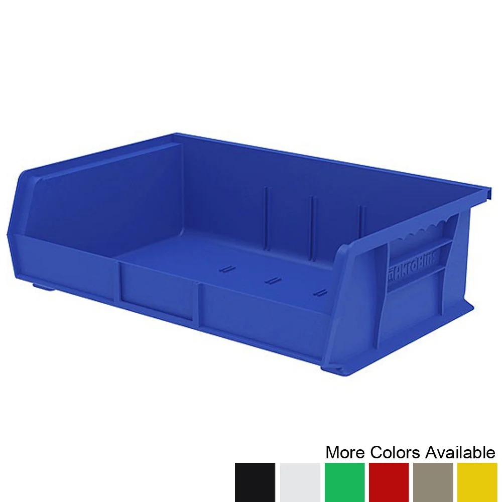 Clean 10-7 8 quot d x 16-1 2 quot w x 5 quot h Stacking AkroBins - 6 Pack Certified