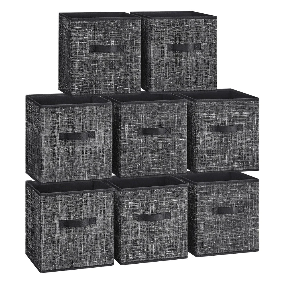 User-Friendly SONGMICS Set of 8 Foldable Storage Cubes Minimalist