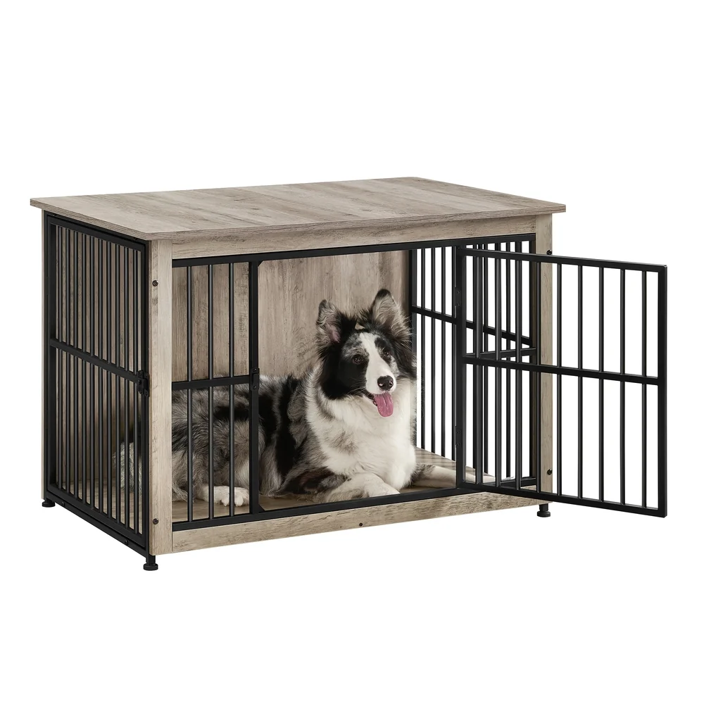 Green Feandrea Heavy-Duty Dog Crate Furniture Authentic