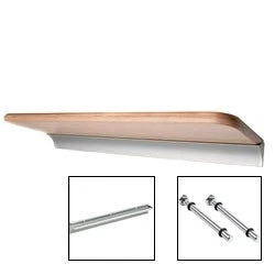 Advanced 8 quot d x 24 quot w Standard Beech Shelf Versatile