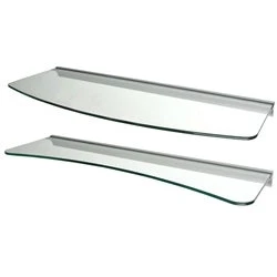 Selected Concave amp Convex Glass Shelves Set Proven