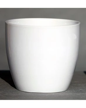 Fast LILY CACHE POT 6.5 quot GLOSSY WHITE First-Class