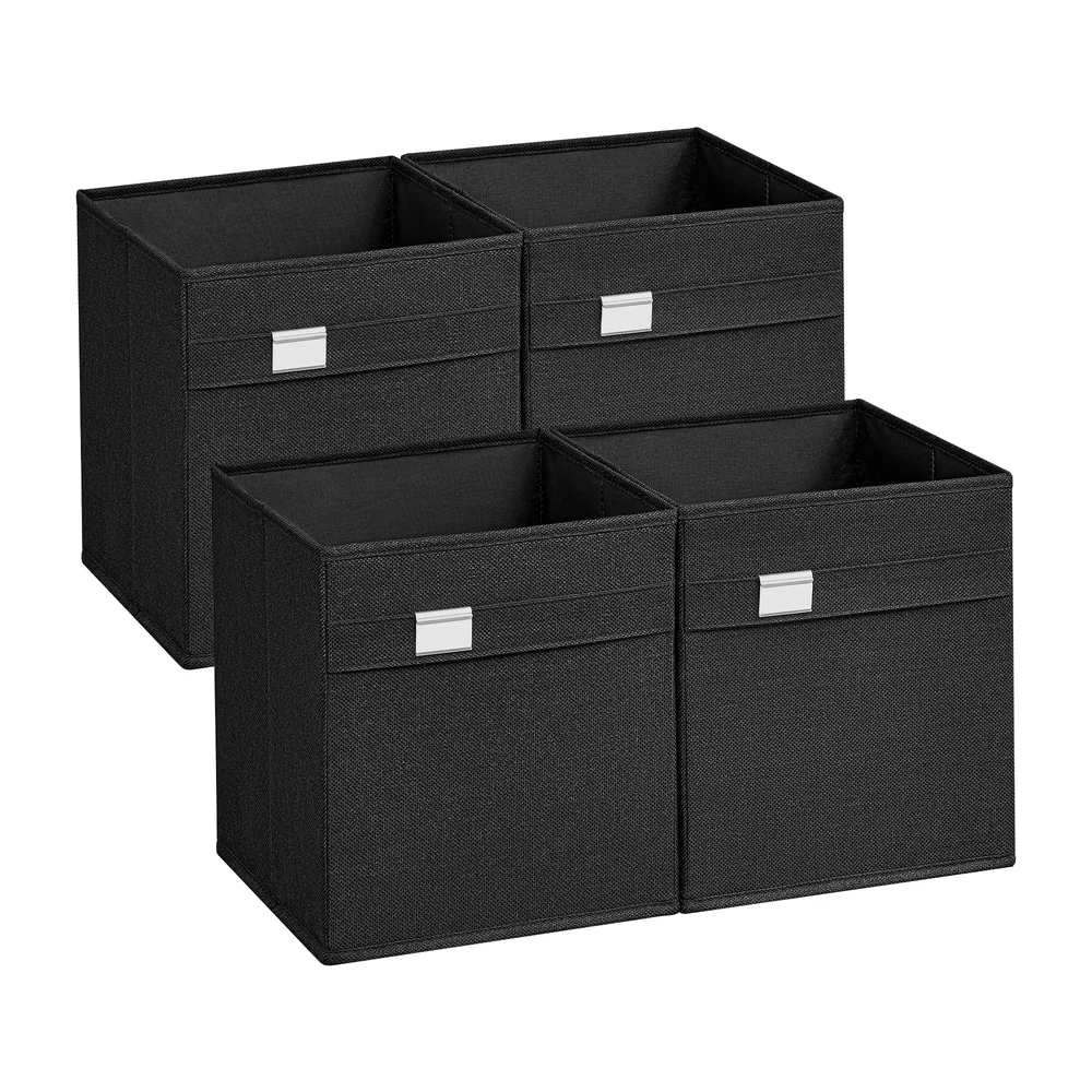 Proven SONGMICS Set of 4 Storage Cubes with Double Handles Elegant