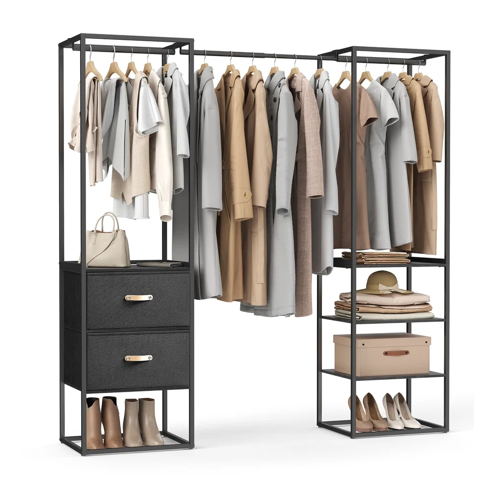 Stylish SONGMICS 70.9 Wide standing Clothes Rack Convenient