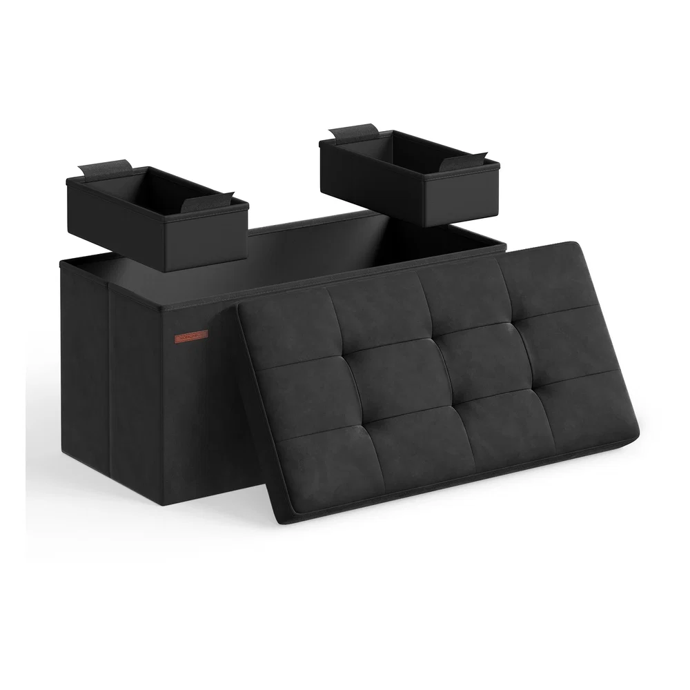 Trendy SONGMICS MAZIE Collection - Foldable Storage Ottoman Bench Proven