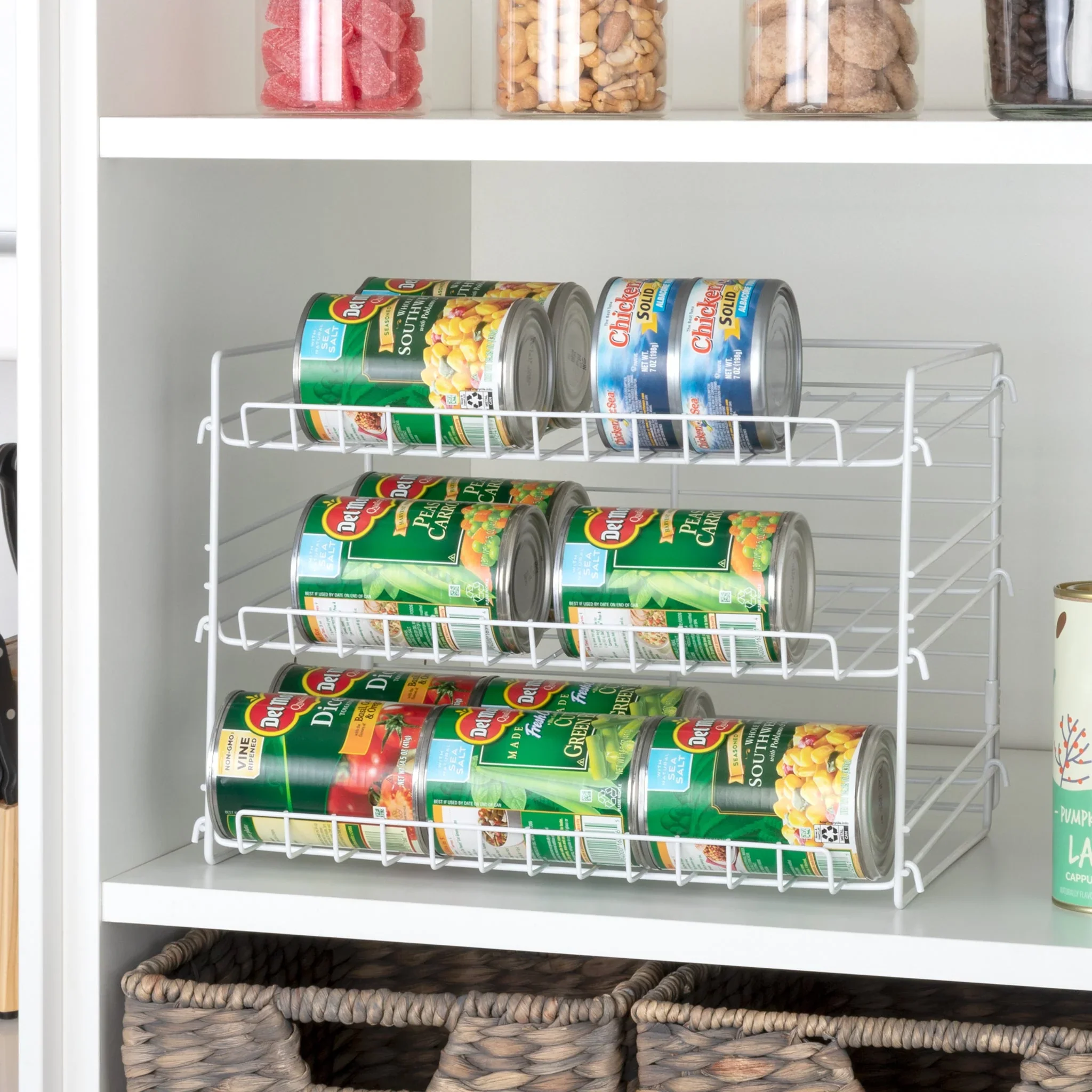 Optimized 3 TIER CAN RACK WHITE Original
