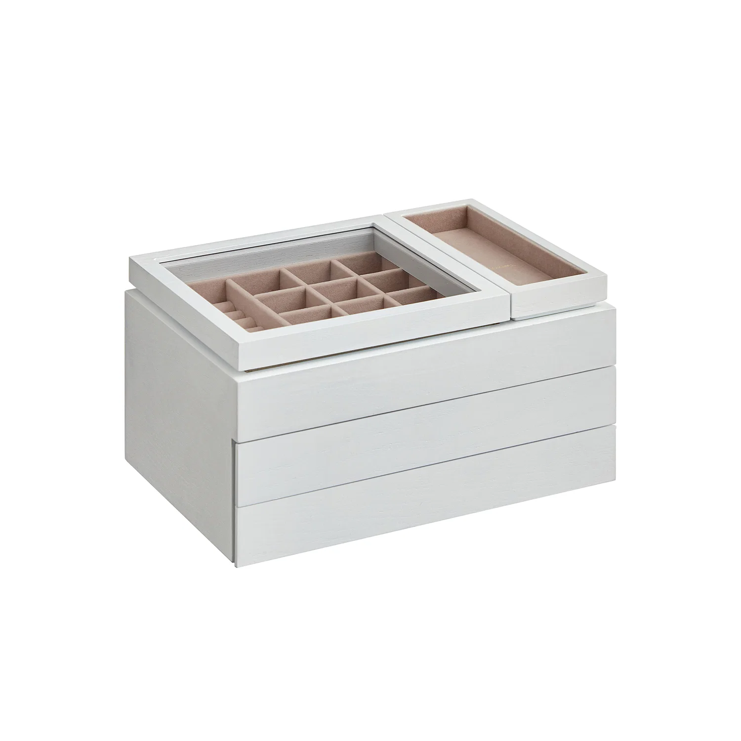 Smart SONGMICS 3-Layer Wooden Jewelry Storage Eco-Friendly