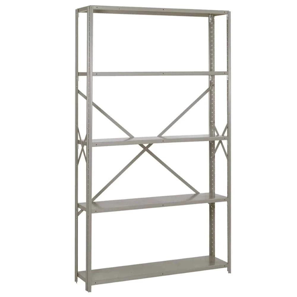 Secure 36 quot w x 84 quot h Lyon 8000 Series Open Steel Shelving - 20-Gauge Heavy-Duty Original Design
