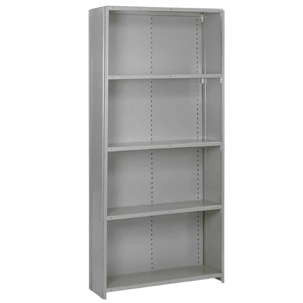 Easy-to-Use 36 quot w x 84 quot h Lyon 8000 Series Closed Steel Shelving - 22-Gauge Medium-Duty Natural