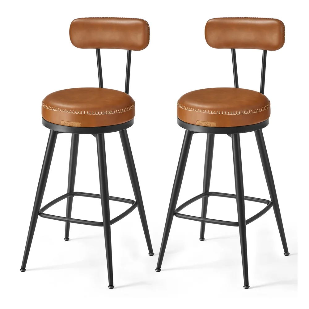 Advanced VASAGLE EKHO Collection - Swivel Bar Stools with Backs Carefully Designed
