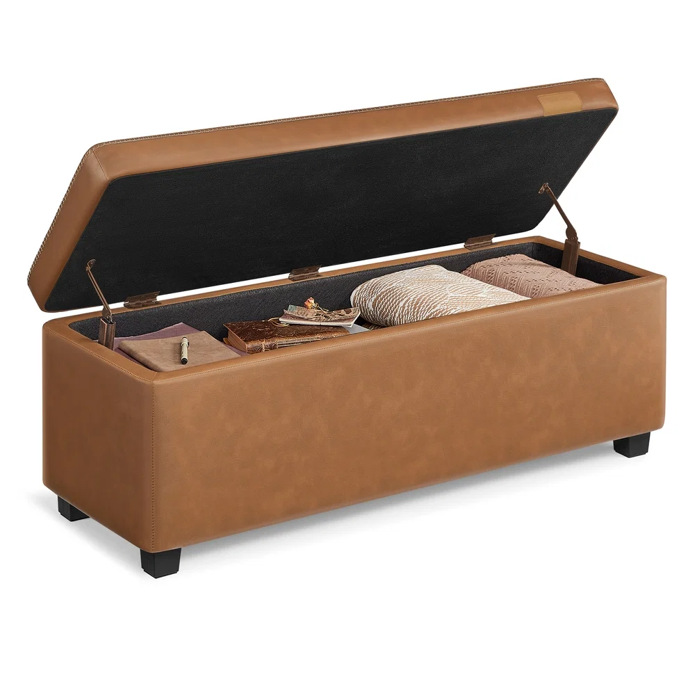 Powerful VASAGLE EKHO Collection - Storage Ottoman Bench 25 Gallons High-Performance