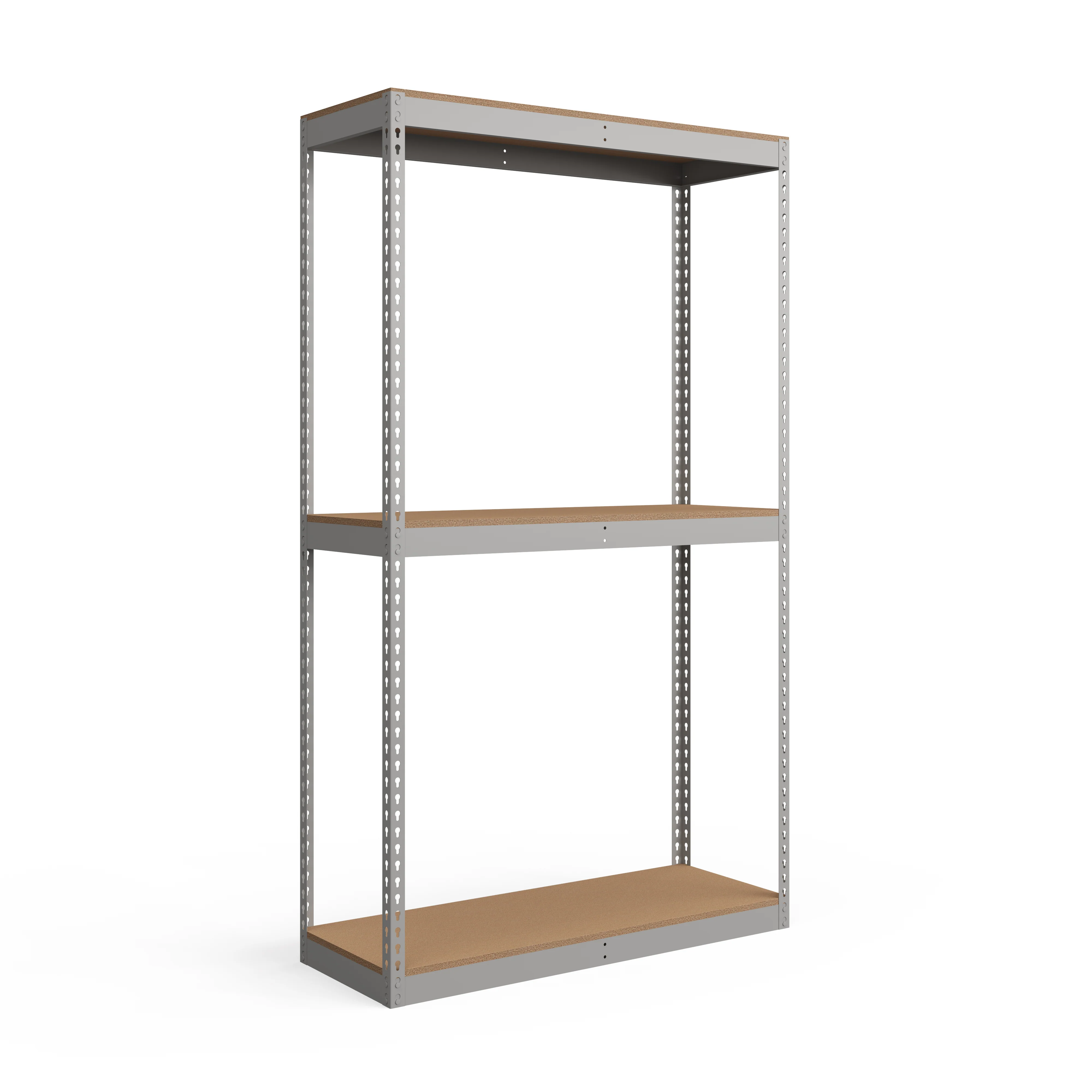 Functional Lyon 18 quot d 3-Shelf Heavy-Duty Boltless Shelving Starter Units - Gray Fast