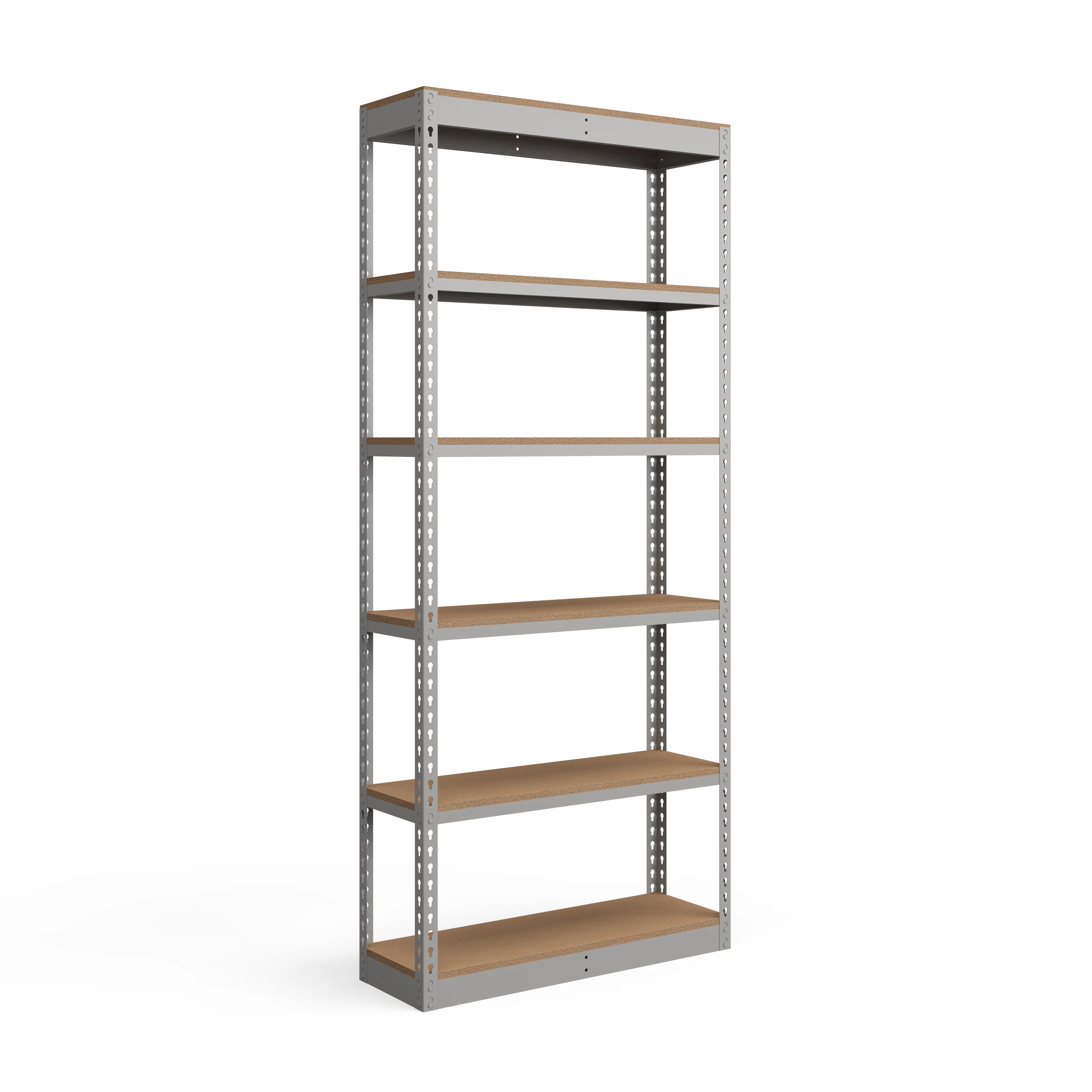 Sustainable Lyon 12 quot d 6-Shelf Light-Duty Boltless Shelving Starter Units - Gray Fashionable