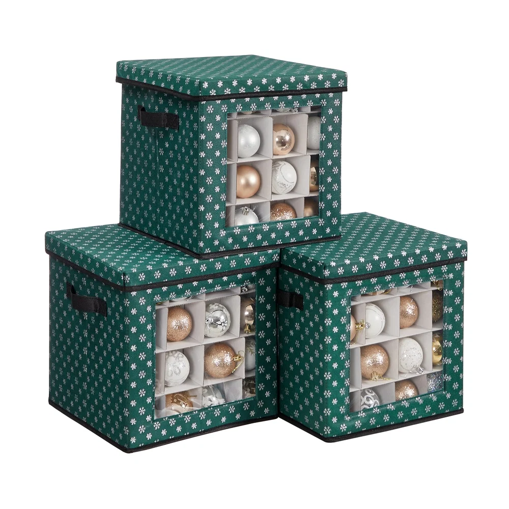 Enhanced SONGMICS Christmas Ornament Storage with Lid Sophisticated