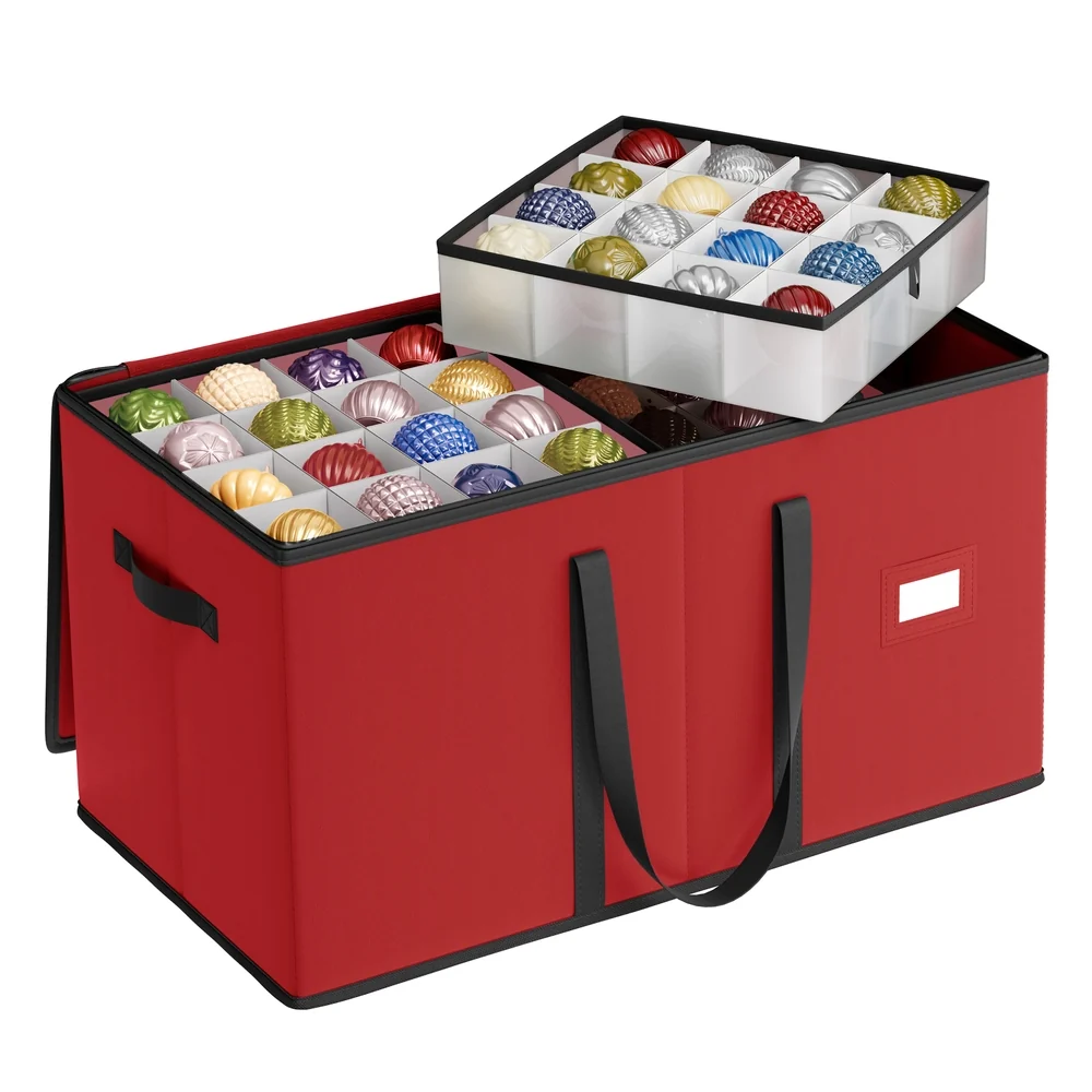 Innovative SONGMICS 128-Slot Stackable Christmas Storage Container with Lid Modern